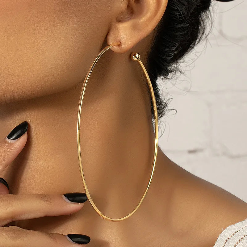 Gold hoop earrings
