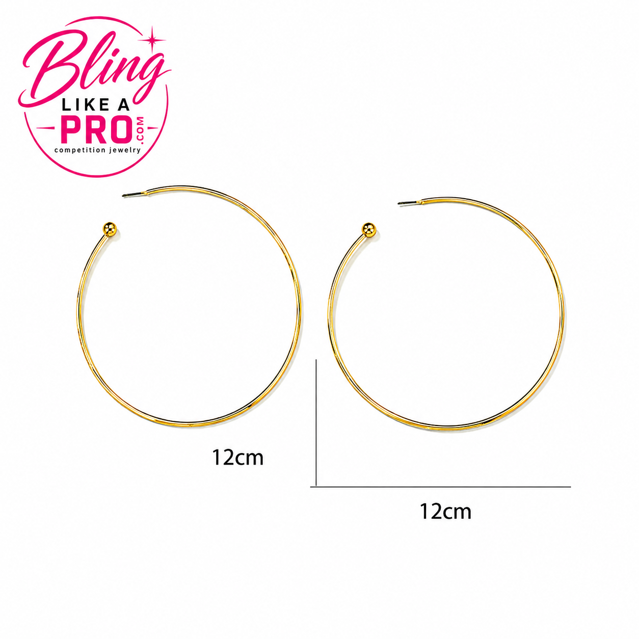 Gold hoop earrings