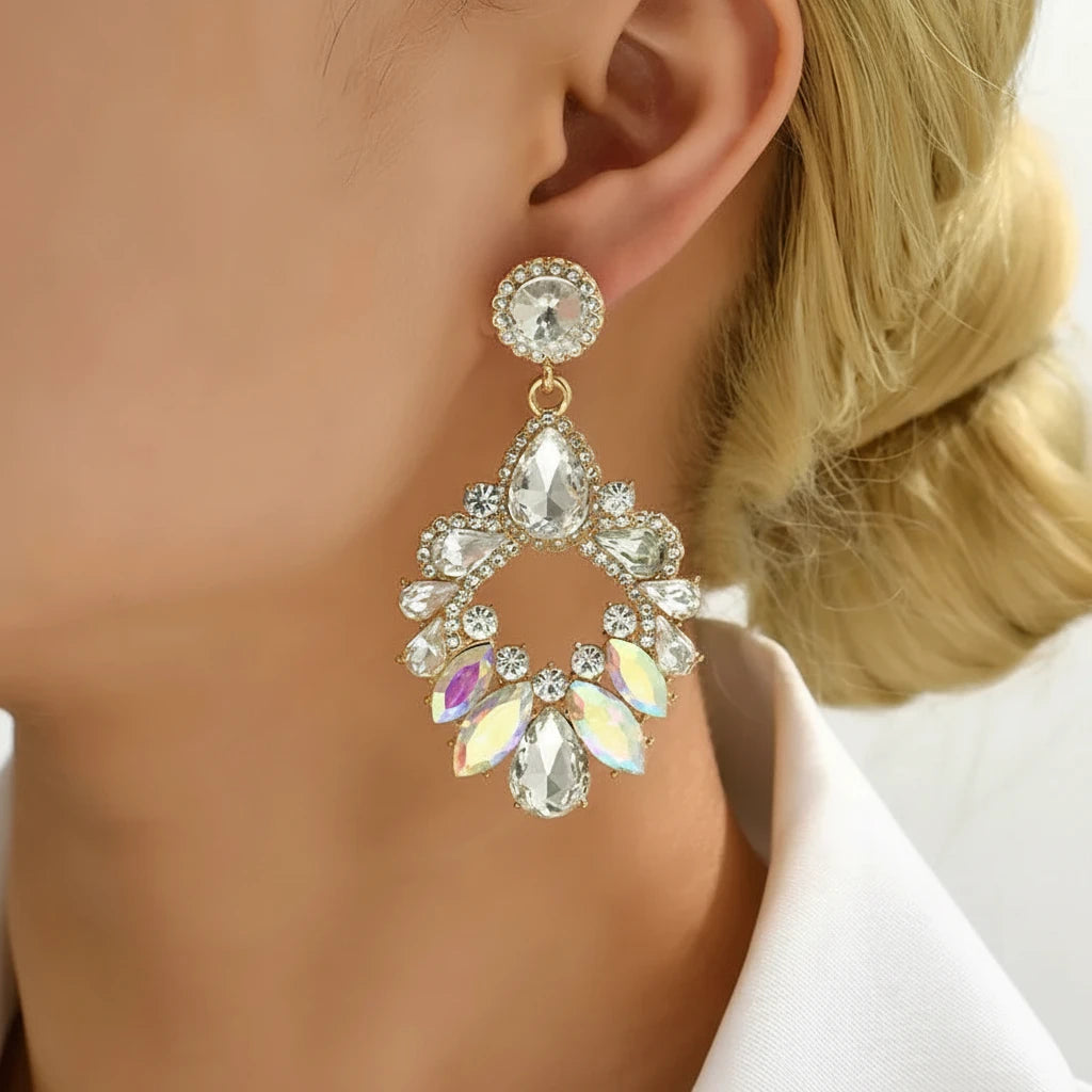 Luxurious Geometric Competition Earrings