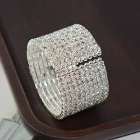 10 Row Rhinestone Competition Bracelet