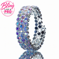 3 Row AB Rhinestone Competition Bracelet