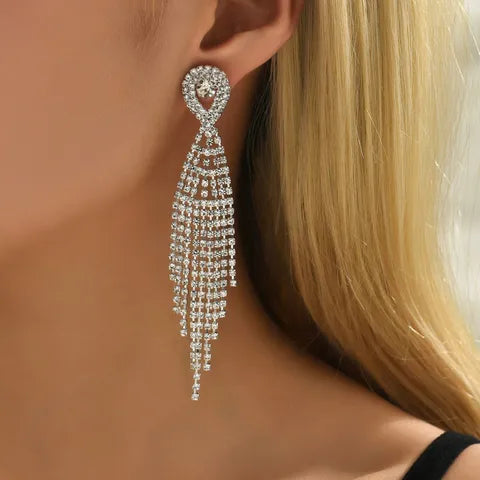 Bridal Tassel Competition Jewelry Earrings