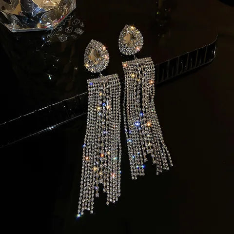 Elegant Long Competition Jewelry Earrings
